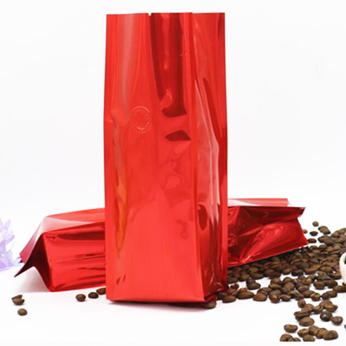 1磅红色铝箔咖啡袋
