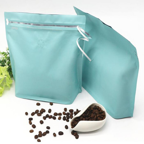 NEW DESIGN FRONT ZIPPER COFFEE STAND UP POUCH WITH VALVE