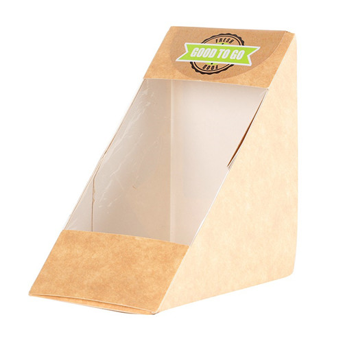 PLA COATED PAPER SANDWICH CONTAINER BOX